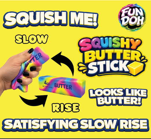 Slow Rise Rainbow Butter Squishy