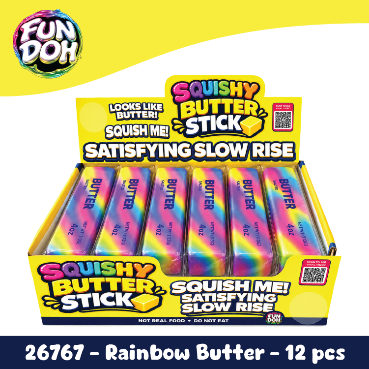 Slow Rise Rainbow Butter Squishy