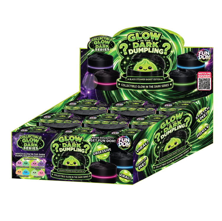 Fun Doh Glow-in-the-Dark Mystery Dumpling Black Steamer